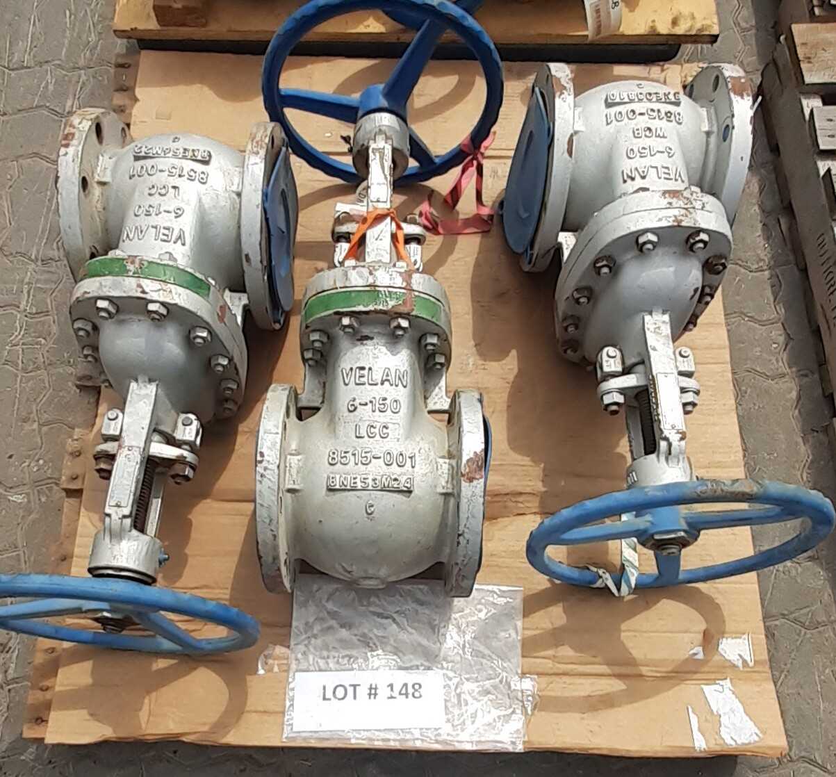 Lot of 3 Gate Valves - KNIFE GATE VALVE