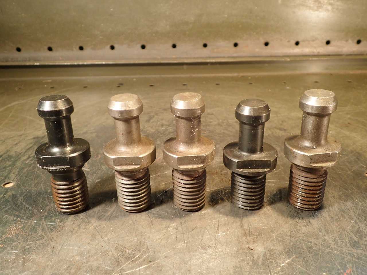 5 Piece Lot of Makino CAT-50 45-Degree Retention Knob Pull Studs - MACHINING ACCESSORIES & TOOLING