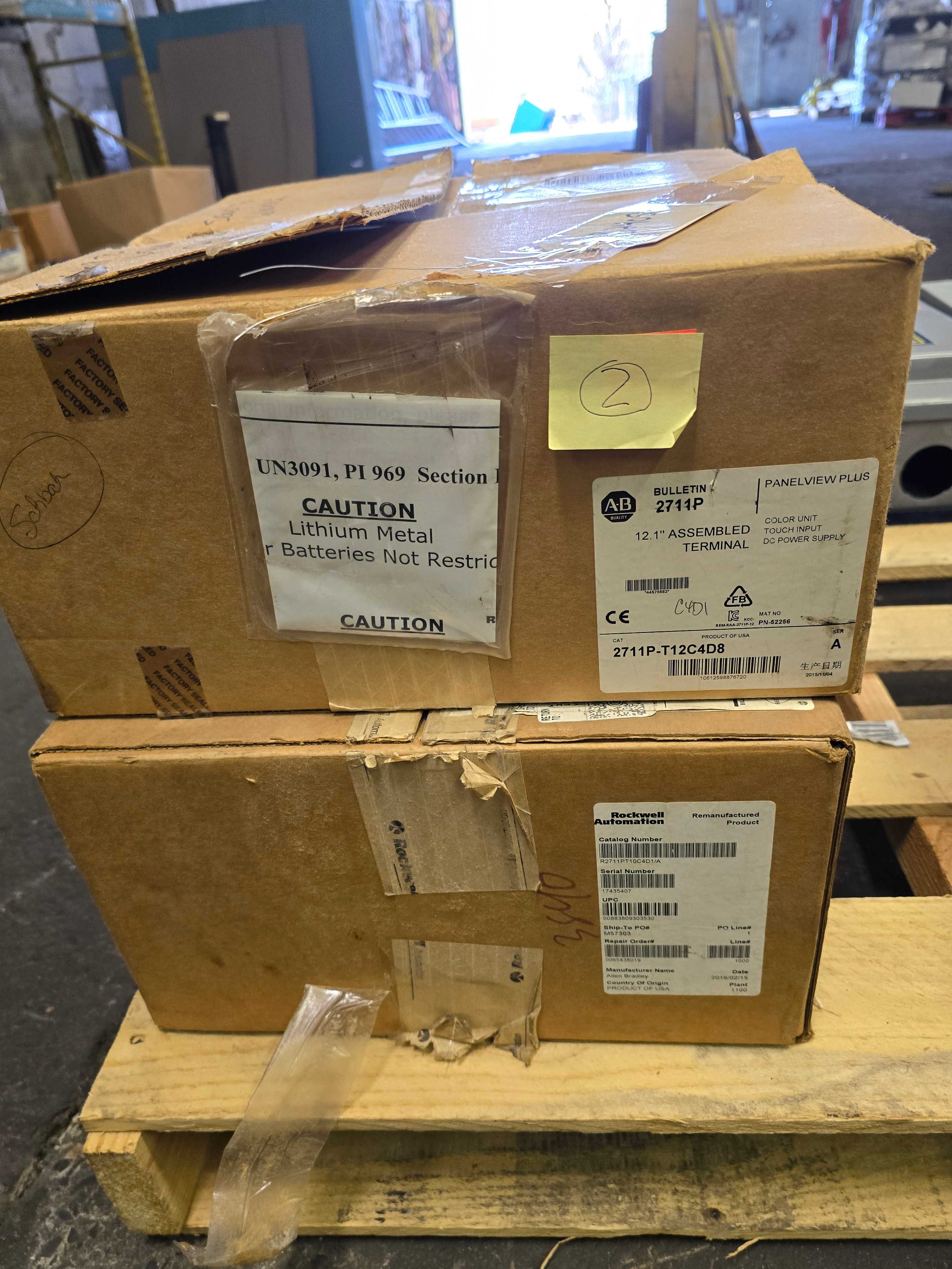 LOT OF ALLEN BRADLEY PANELVIEWS - QTY 2 - AUTOMATION & CONTROLS LOT OF ALLEN BRADLEY PANELVIEWS - QTY 2 - AUTOMATION & CONTROLS