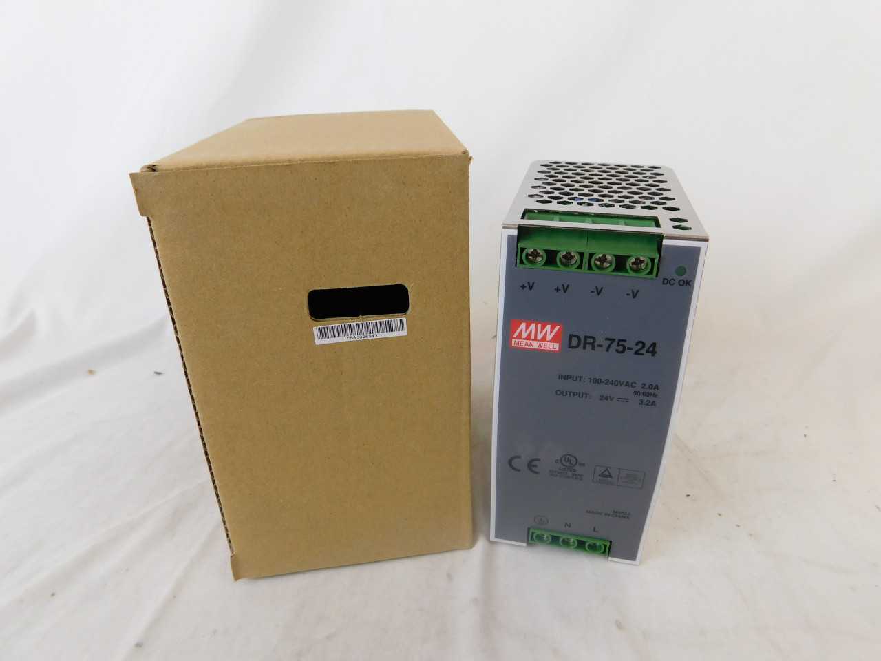 Lot of Qty 36x Mean Well DR-75-24 Power Supply 3.2A 100-240VAC 50/60Hz - ELECTRICAL COMPONENTS