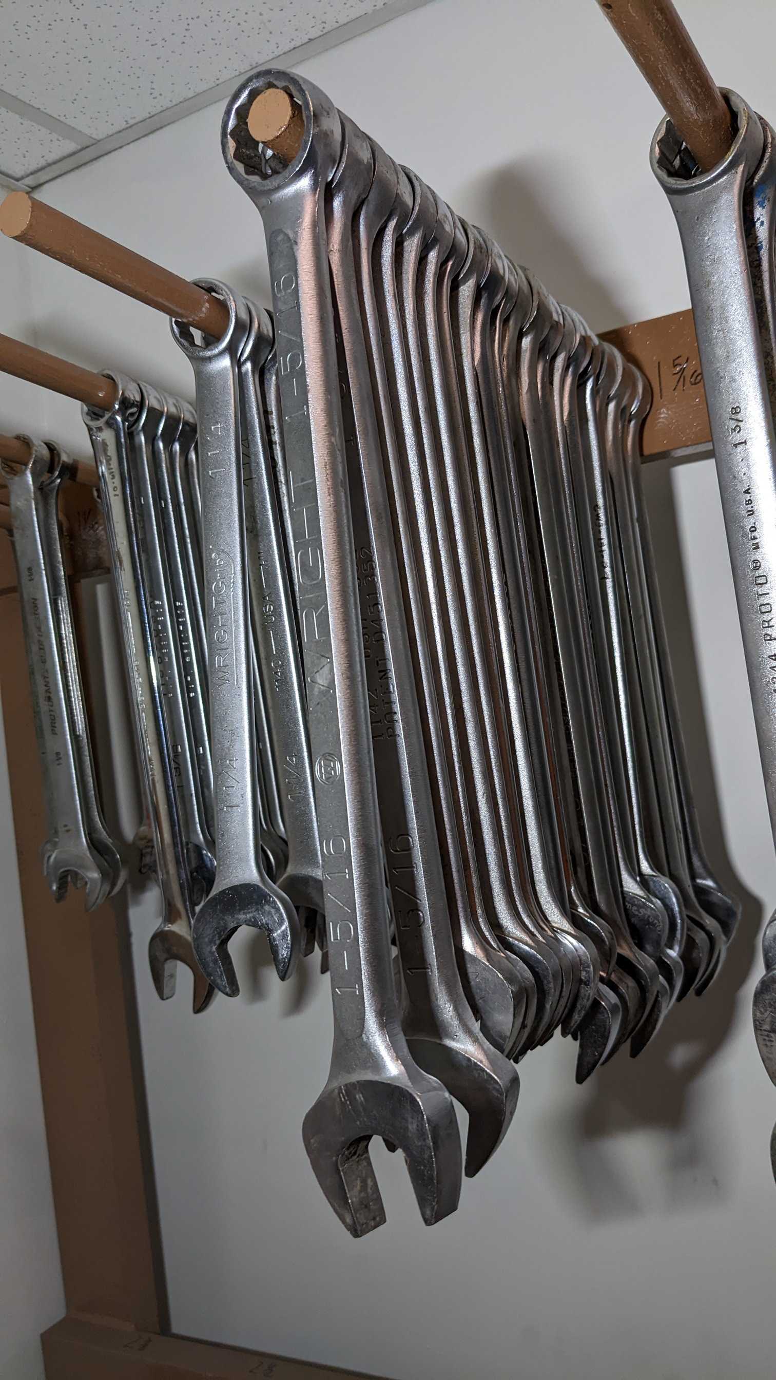 LOT OF OPEN END WRENCHES - ELECTRIC POWER TOOLS