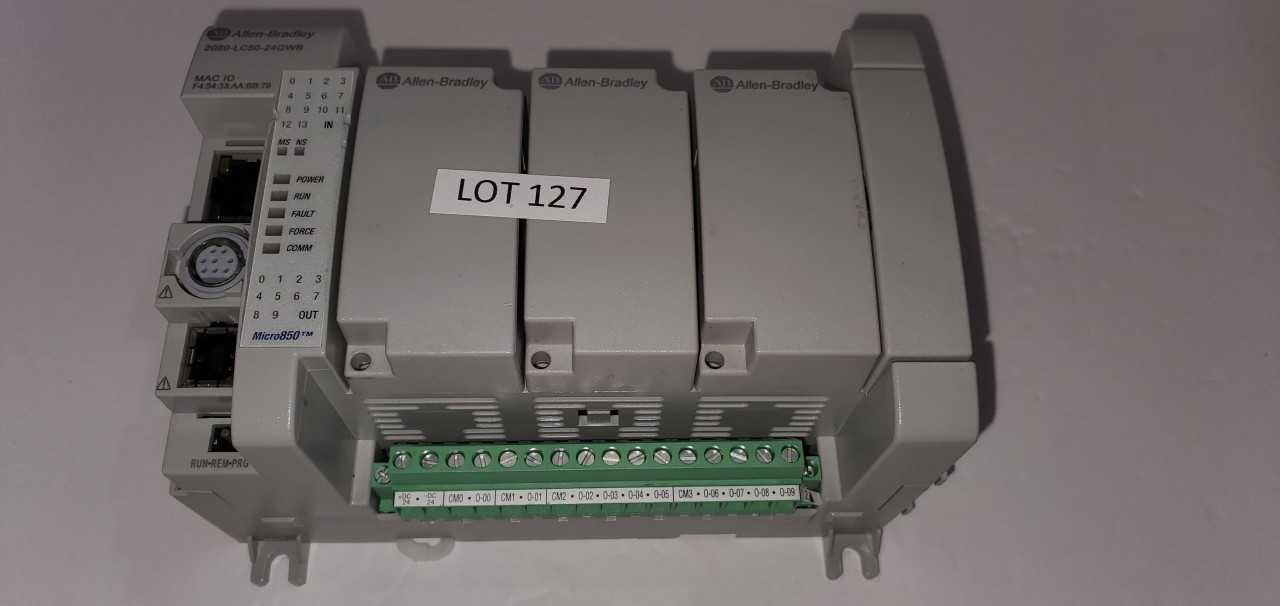 Allen Bradley Micro 850  2080-LC50-24QWB PLC - AUTOMATION & CONTROLS