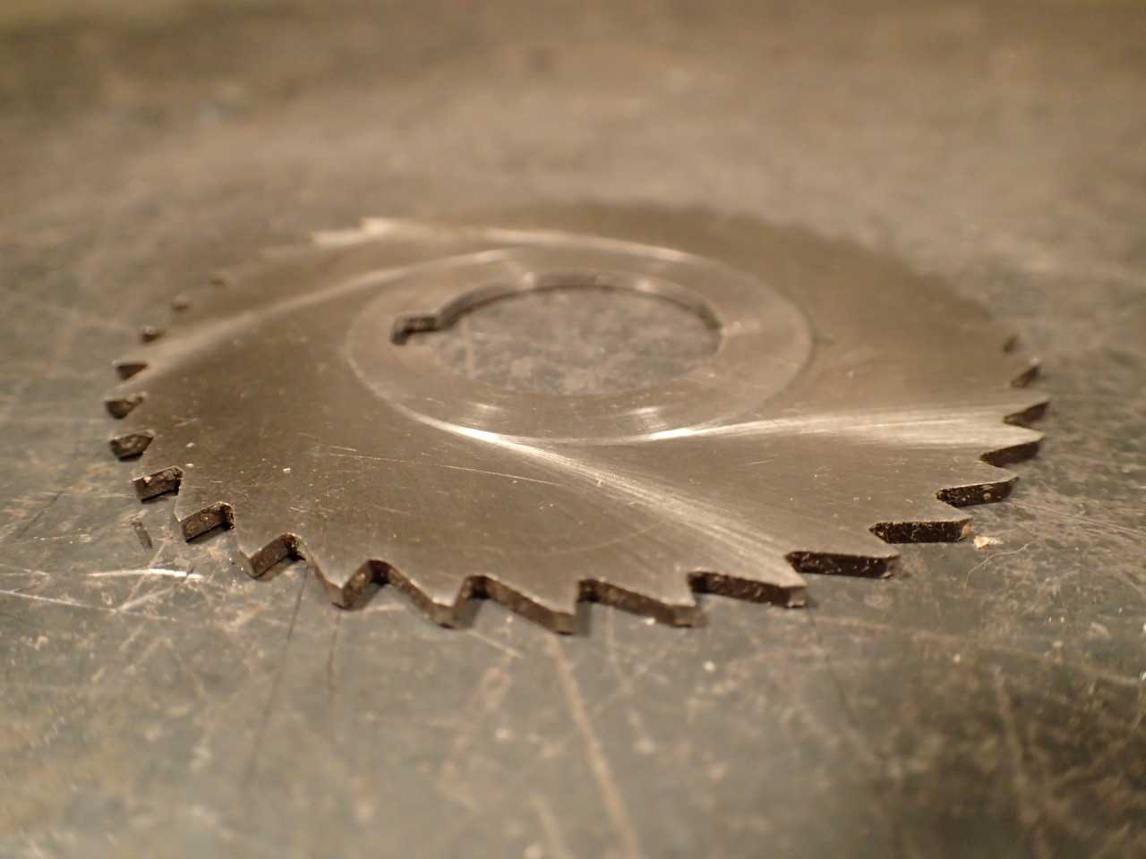 National 1/16" x 3" Horizontal Milling Cutter Metal Slitting Saw: 1" Arbor Hole - MILLING TOOLS