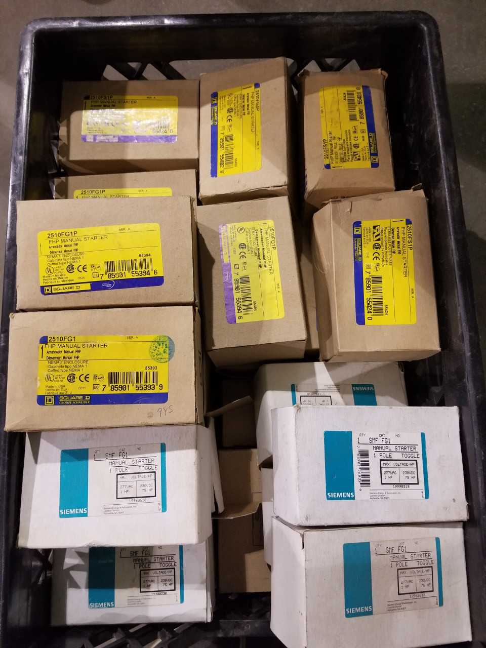 ASSORTMENT OF MANUAL STARTERS (QTY - 45) - MISCELLANEOUS