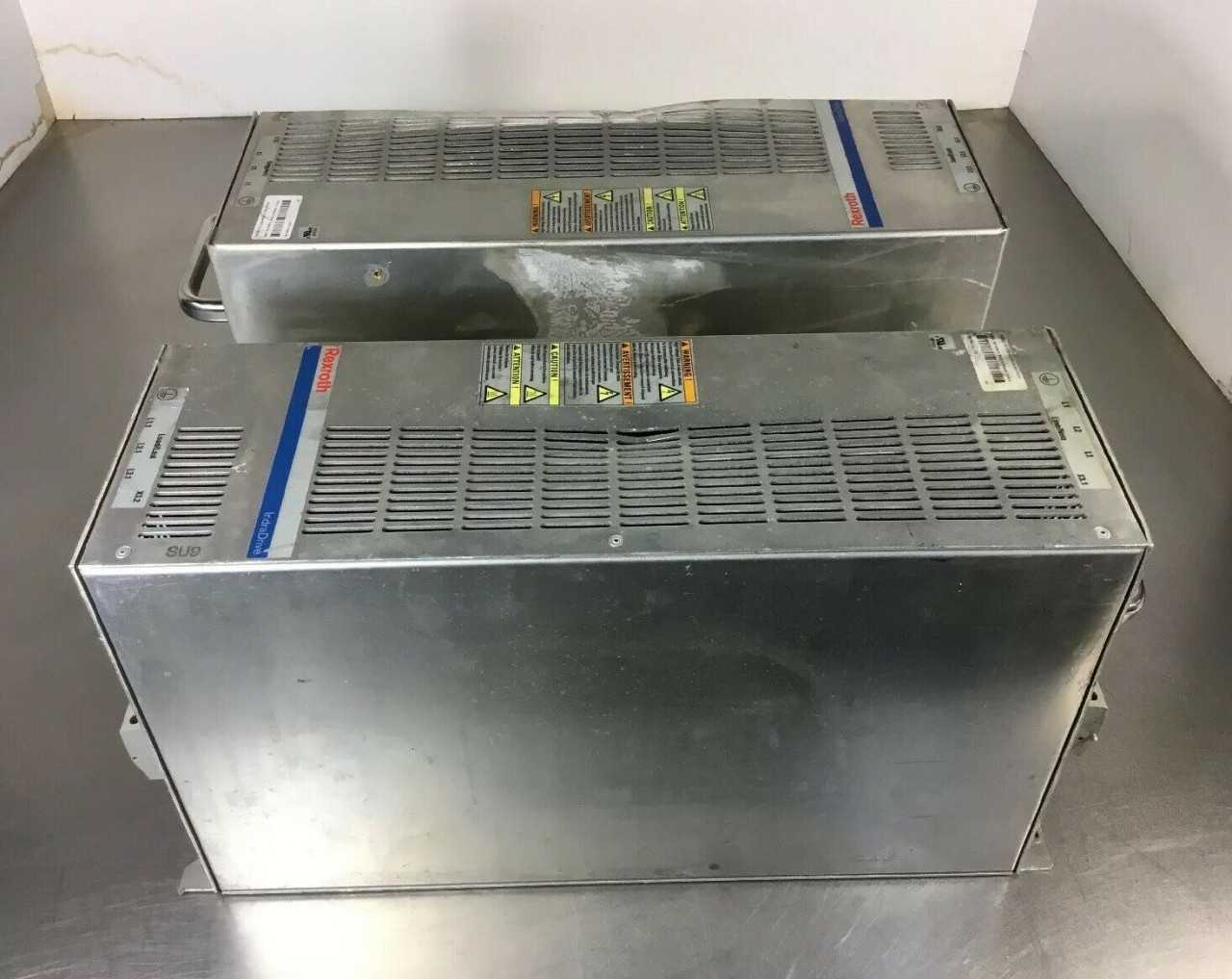 Lot of 2 REXROTH HNF01.1A-F240-R0065-A-480-NNNN INDRADRIVES 65A 400-480V - Used - Bench Tested - MOTOR DRIVES
