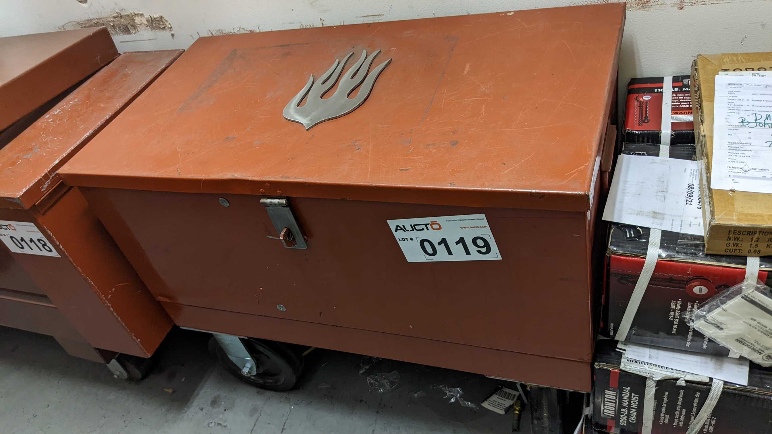 JOBOX AND CONTENTS - ELECTRIC POWER TOOLS