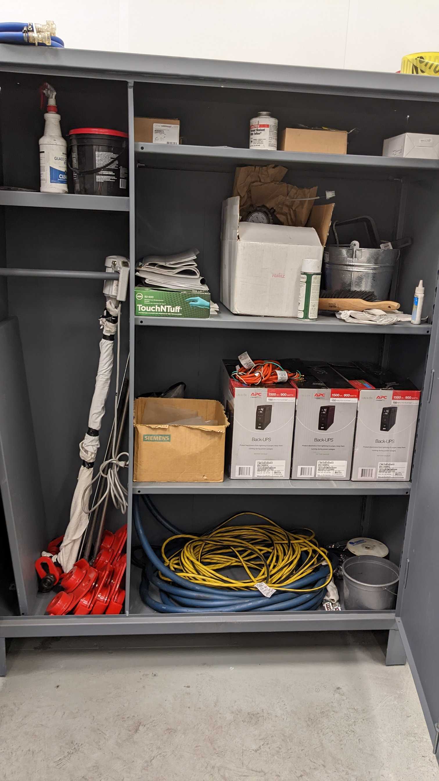 CABINET WITH CONTENTS - INDUSTRIAL PARTS