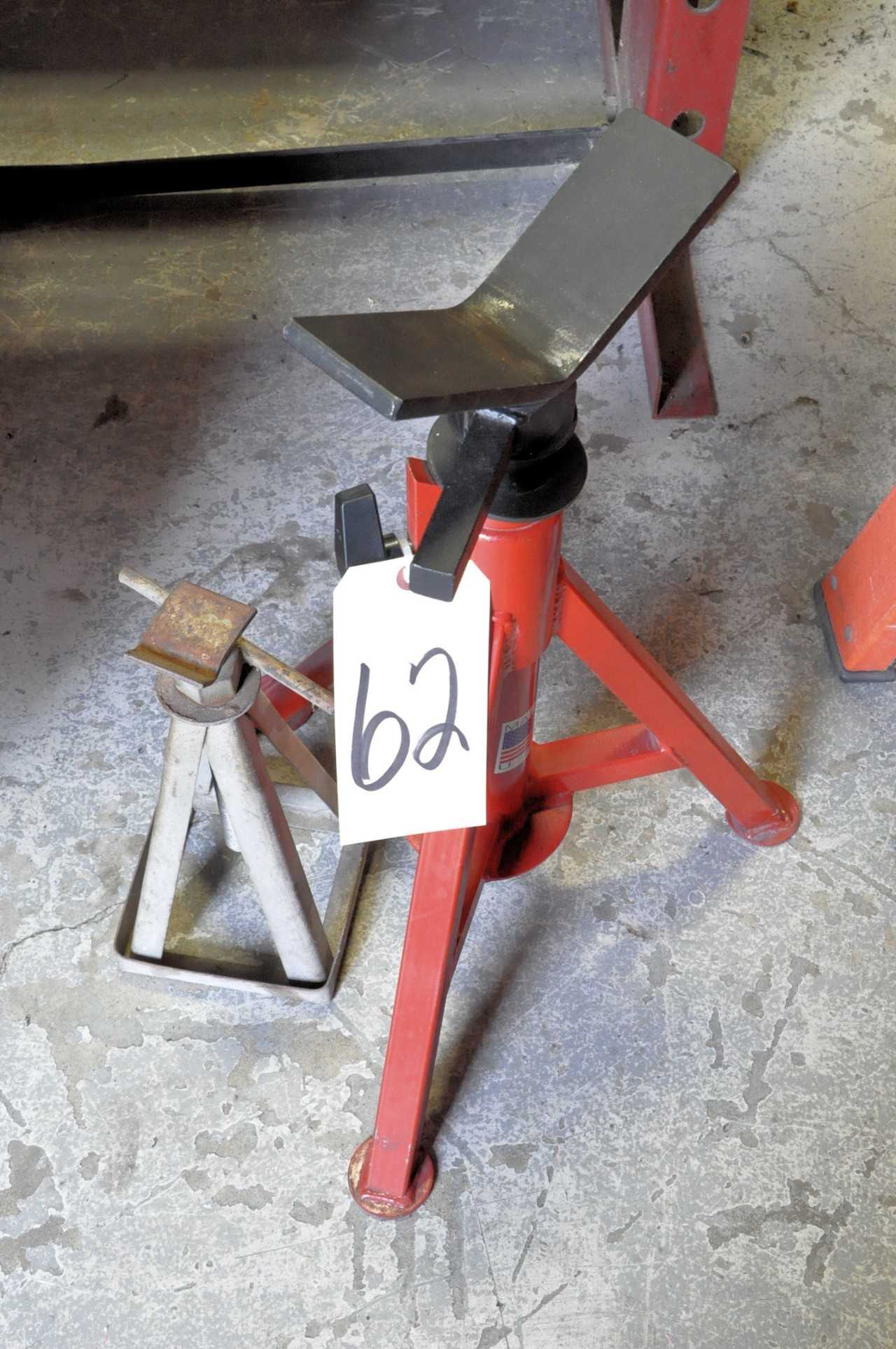 Lot-(1) Jack Stand and (1) Stock Stand - MANUAL PALLET JACKS
