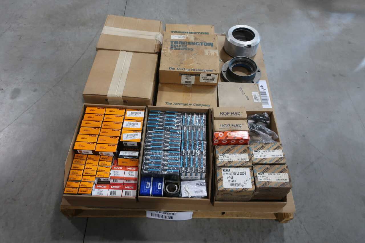 1 PALLET OF ASSORTED BEARINGS AND BEARING ACCESSORIES - BEARINGS