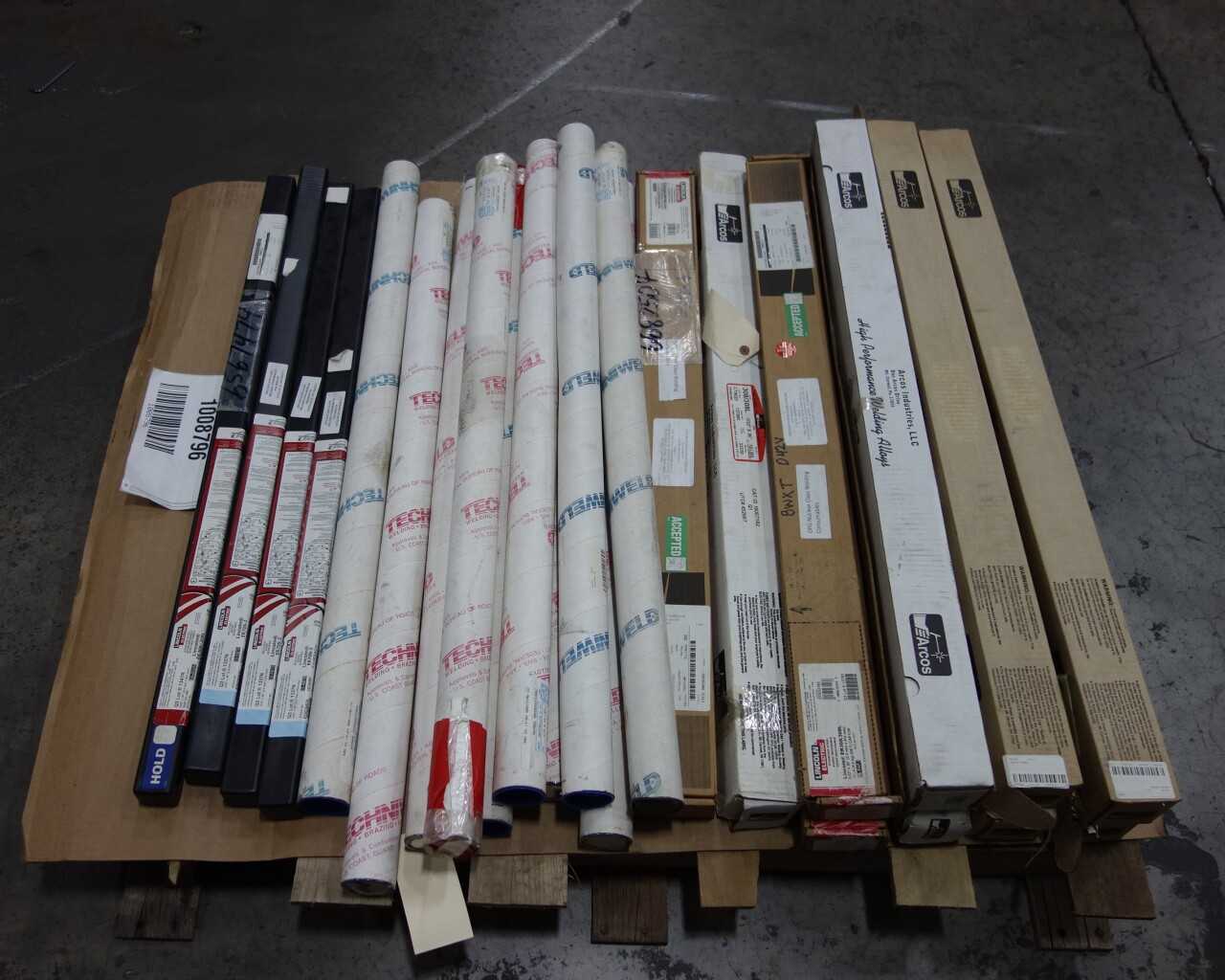 LOT OF ASSORTED WELDING ELECTRODES - WELDING EQUIPMENT