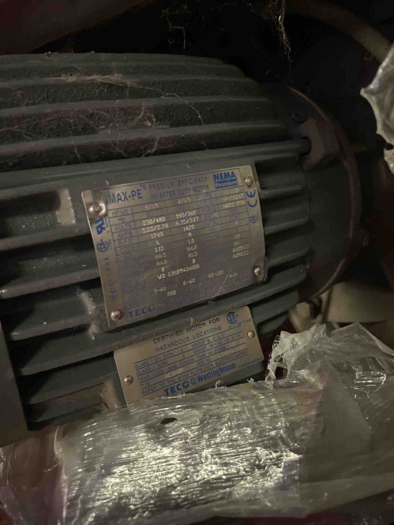 TECO WESTINGHOUSE MOTOR - ELECTRIC MOTORS