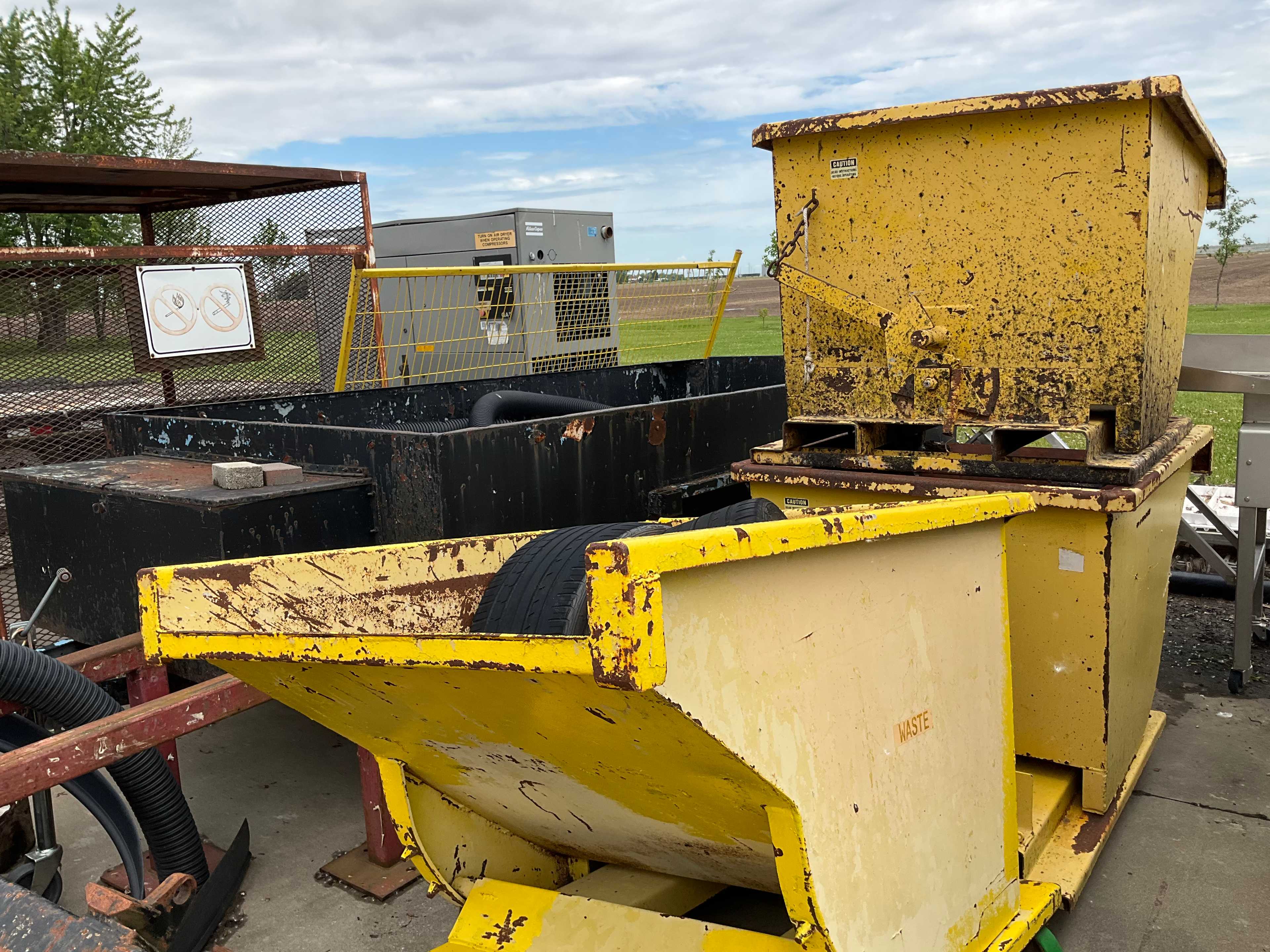 QTY 3- SELF DUMPING HOPPER - SELF DUMPING HOPPERS