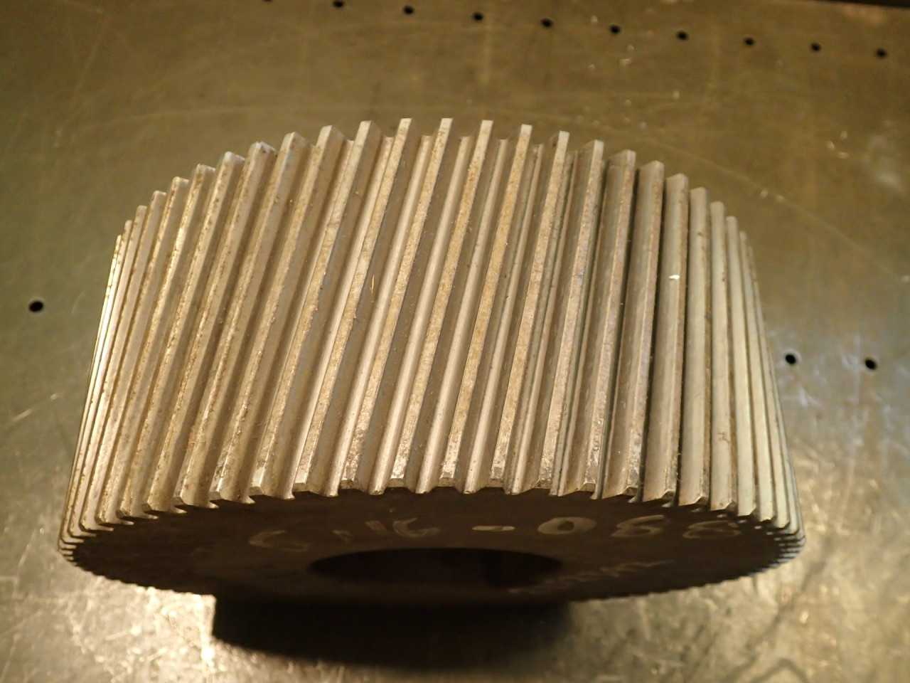 RH Helical Gear 10-1/4" OD 70T 75 Deg Helix Angle 4-1/4" Thick 3-3/4" Bore NOS - HOLEMAKING TOOLS
