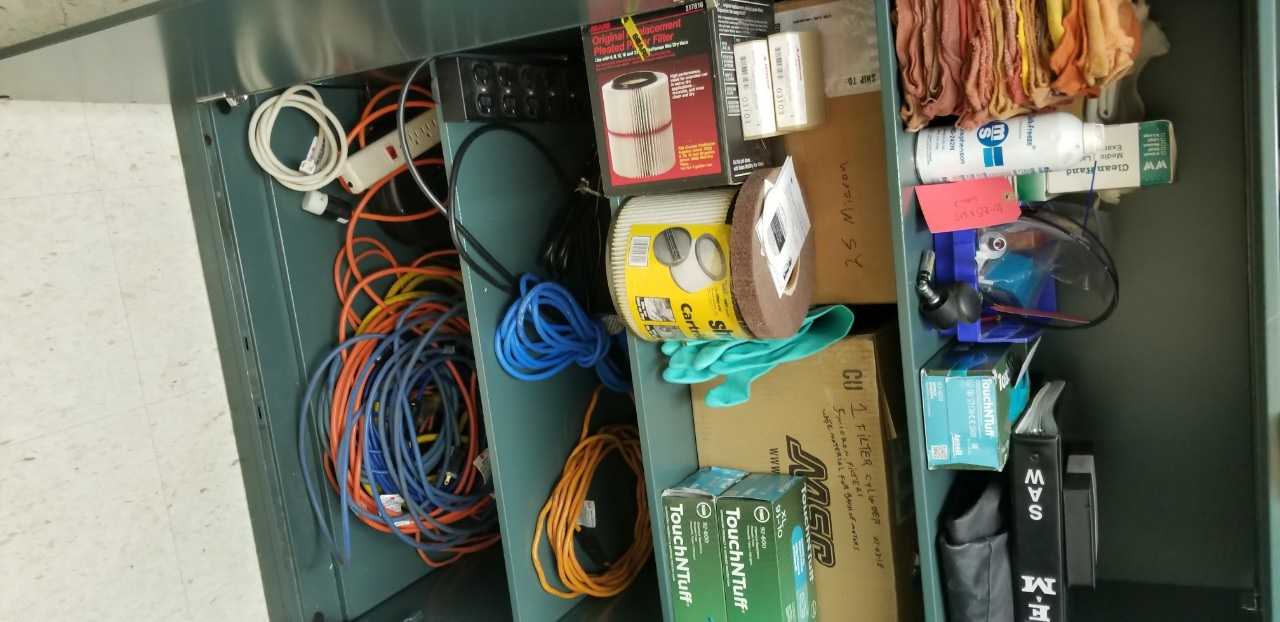 5 Shelf Supply Cabinet - TOOL STORAGE