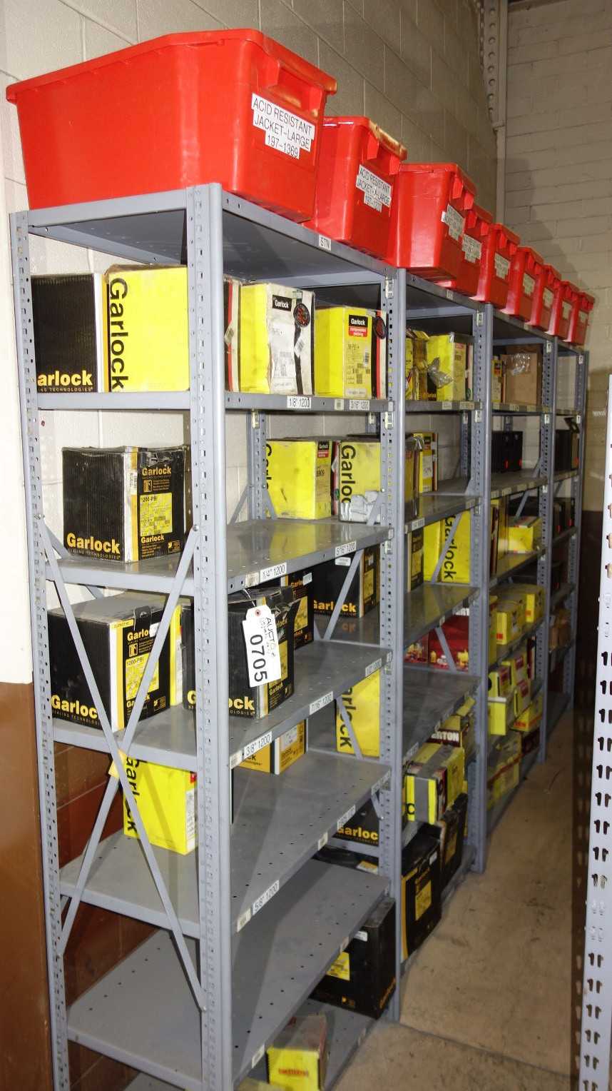 CONTENTS OF 4 SHELF COLUMNS, ASSORTED PUMP PACKING REPLACEMENT - PUMPS
