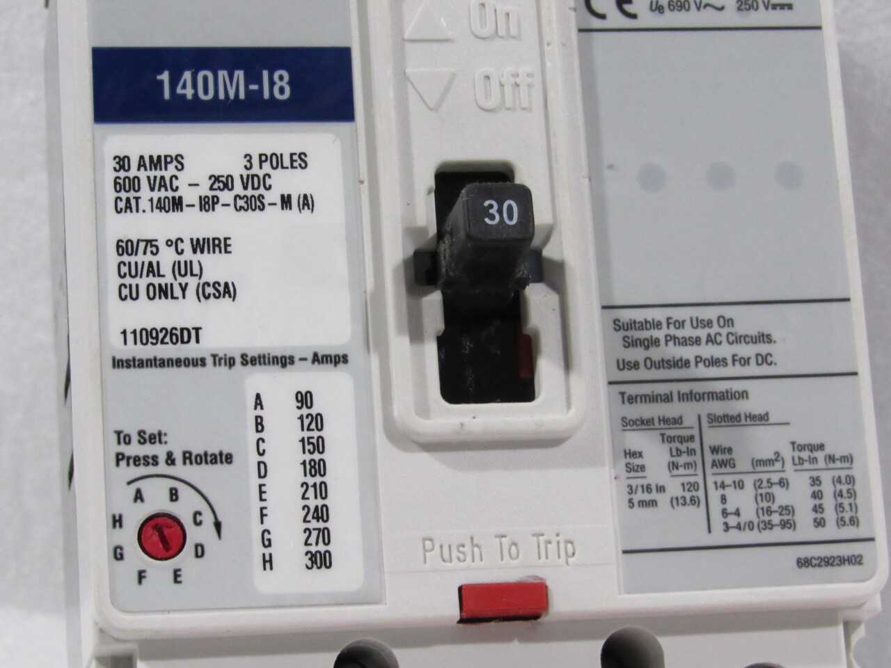 Allen Bradley Breakers - CIRCUIT BREAKERS