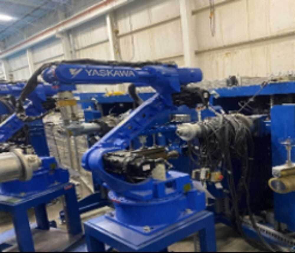 LOT OF 2 YASKAWA ROBOTS AND CNC COIL FORMER - PROCESS EQUIPMENT
