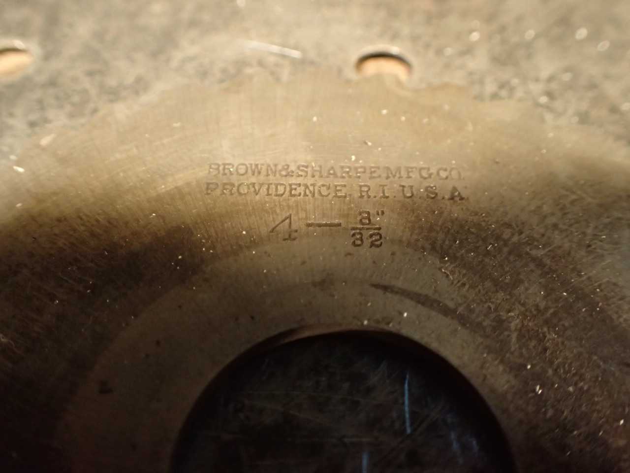 B&S 3/32" Metal Slitting Saw Milling Cutter: 3-7/8" OD, 1" Horizontal Arbor Hole - MILLING TOOLS