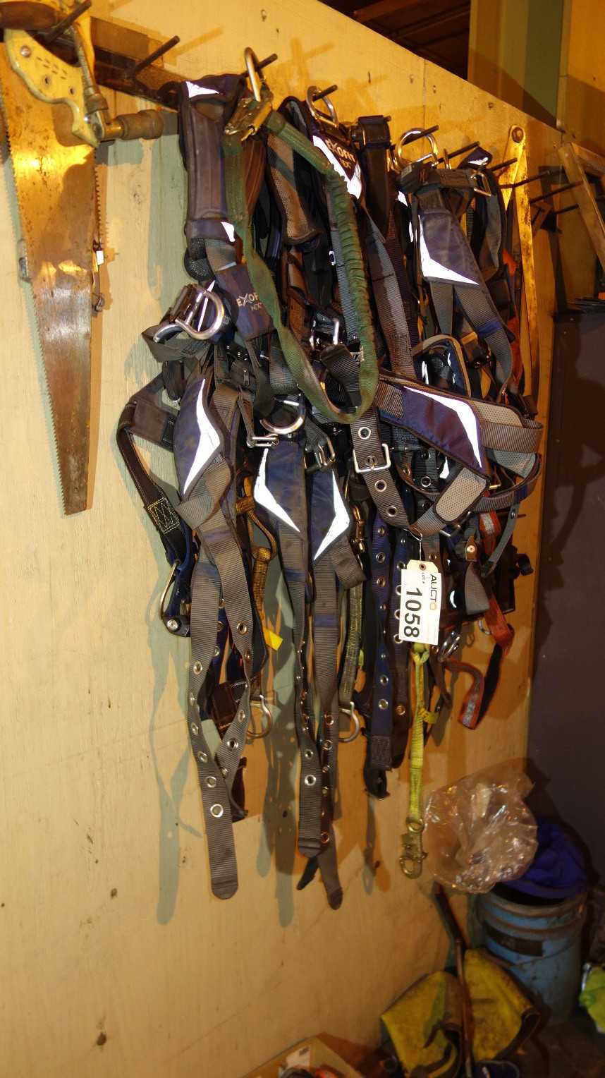 LOT OF ASSORTED SAFETY HARNESSES - SAFETY EQUIPMENT