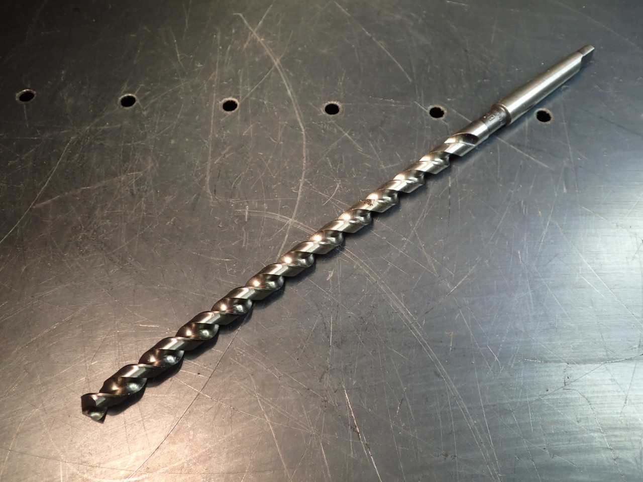 13/32" x 7 inch Extra Length Flute Drill Bit: Morse Taper #1 Shank MT1 1MT - TOOLING FOR DRILLING MACHINES