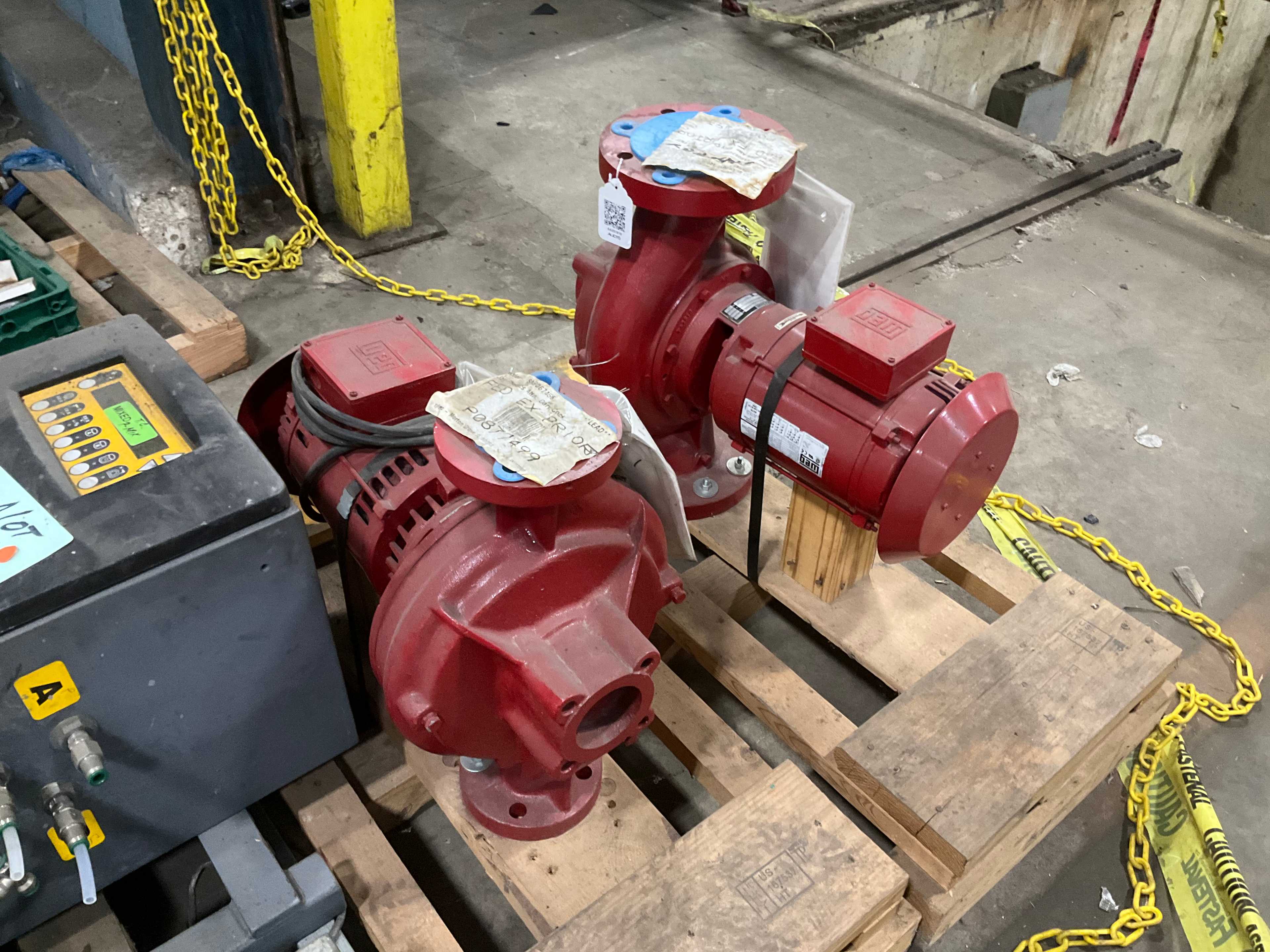 QTY 2- BELL&GOSSET & WEG 003180P3E 182JMV PUMP & MOTOR ASSEMBLY - PUMP & MOTOR ASSEMBLY QTY 2- BELL&GOSSET & WEG 003180P3E 182JMV PUMP & MOTOR ASSEMBLY - PUMP & MOTOR ASSEMBLY