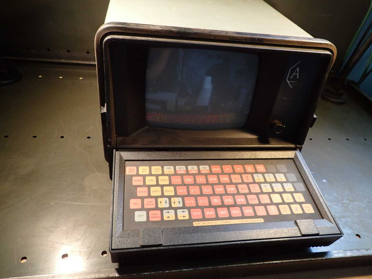 Allen Bradley 1770-FD PLC CRT Industrial Programming Terminal w/ Keyboard Cables - AUTOMATION & CONTROLS