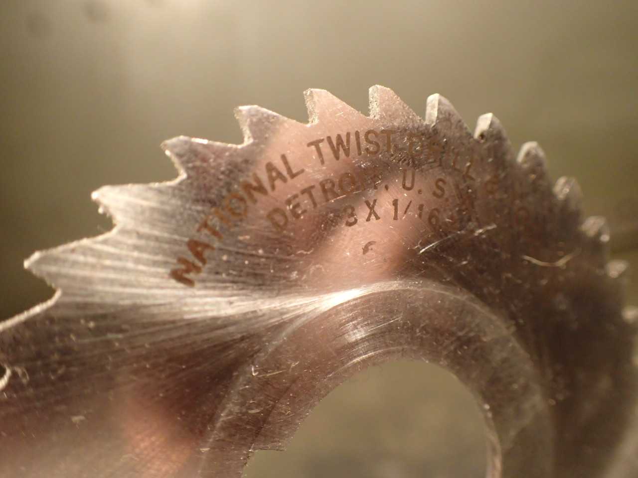 National 1/16" x 3" Horizontal Milling Cutter Metal Slitting Saw: 1" Arbor Hole - MILLING TOOLS