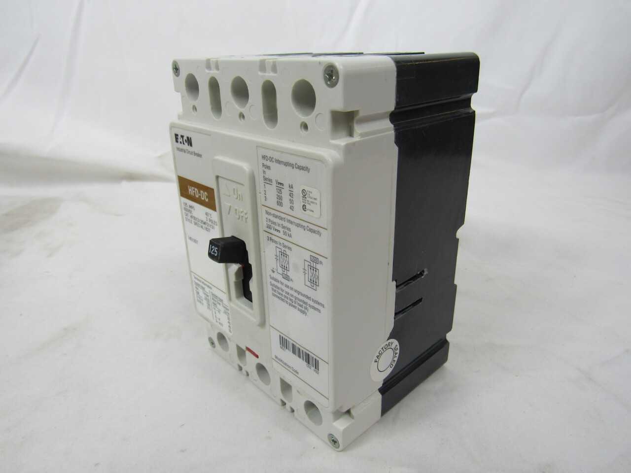 Quantity of 2x HFDDC3125WF01Y31 MCCB/Molded Case Circuit Breaker - CIRCUIT BREAKERS