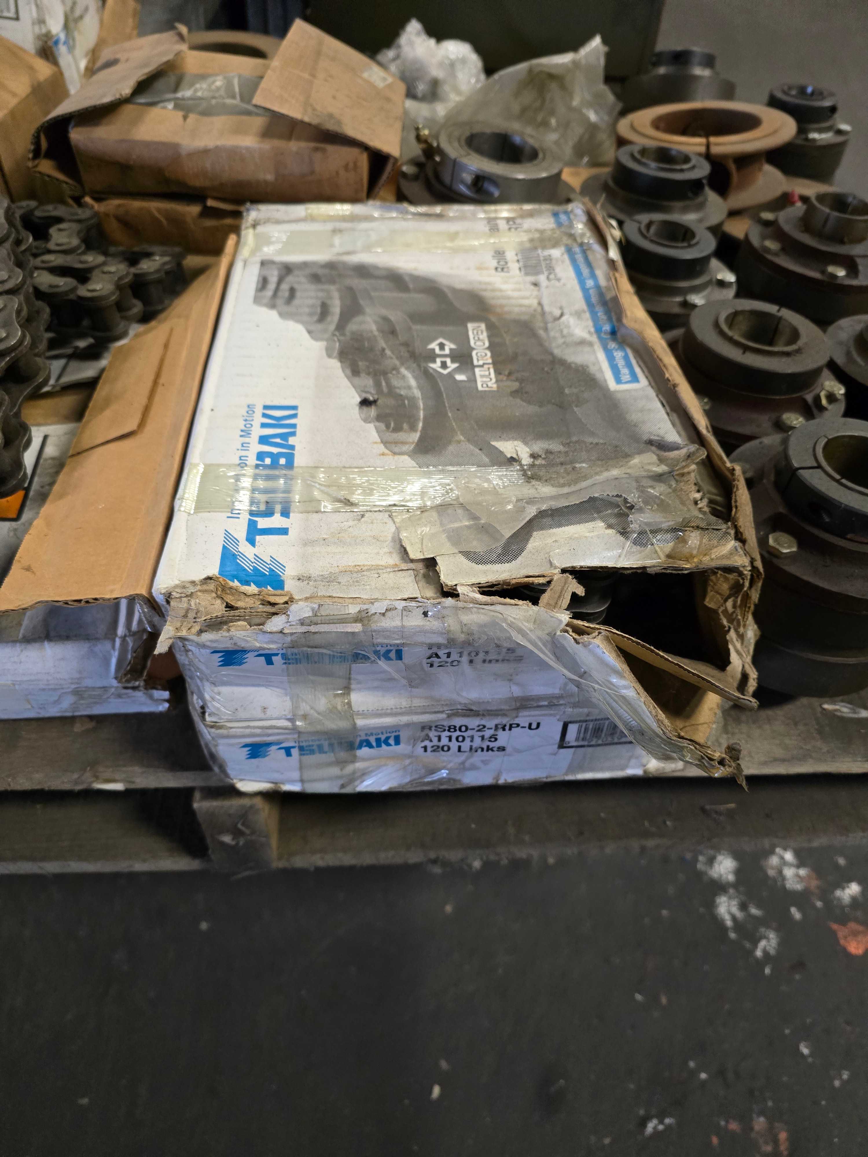 LOT OF MISC PARTS - LOVEJOY, TB WOODS, TSUBAKI CHAIN - INDUSTRIAL PARTS