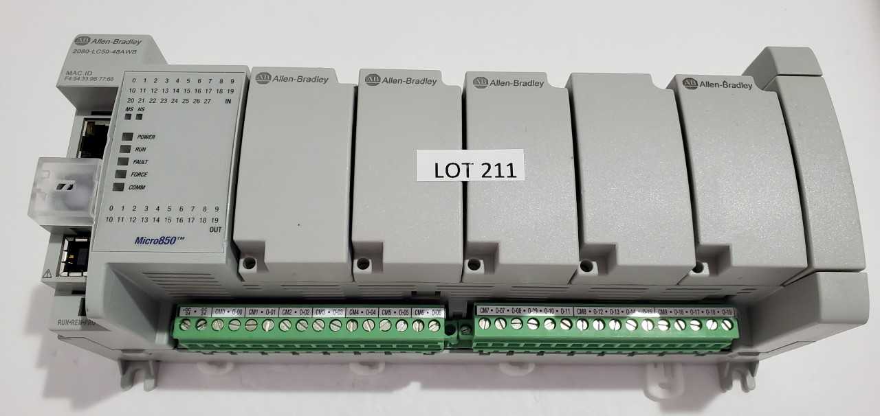 Allen Bradley Micro 850  2080-LC50-48AWB PLC - AUTOMATION & CONTROLS