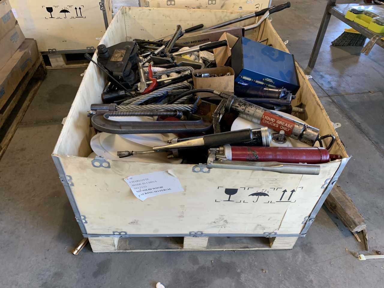 CRATE OF MISC ELECTRICAL MRO TOOLS PARTS EQUIPMENT - MISCELLANEOUS