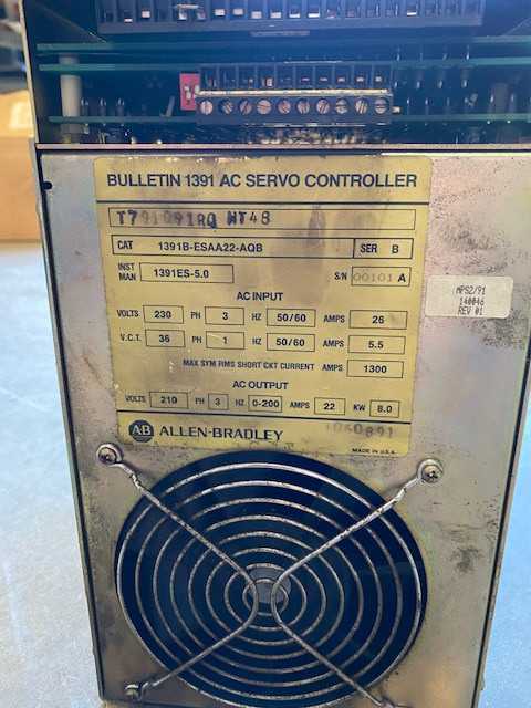 Allen Bradley Bulletin 1391 AC Servo Controller - Used - Bench Tested - SERVO
