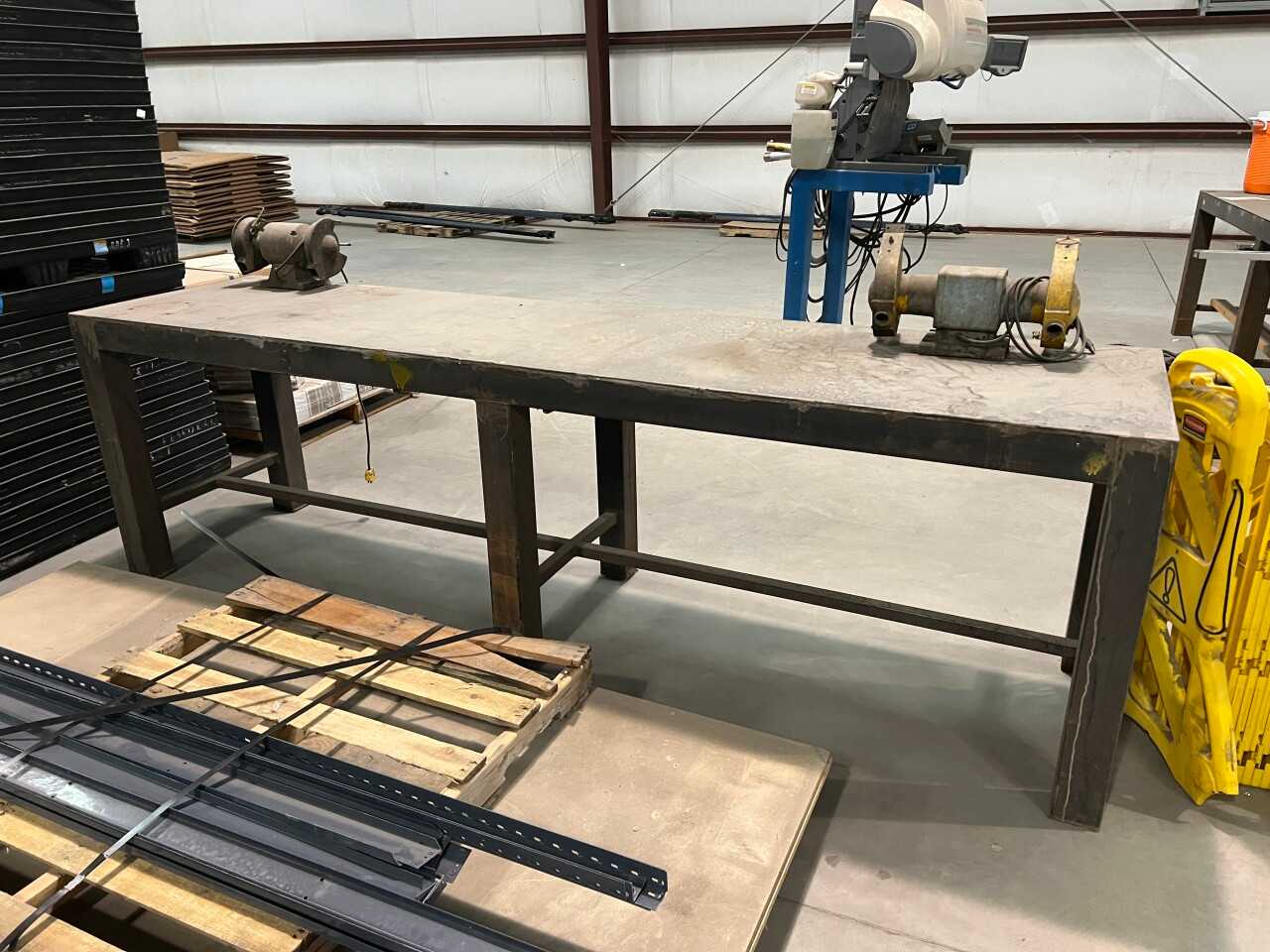 2X STEEL WORK TABLES WITH BENCH GRINDERS (NEW MEXICO) - PLANT & FACILITY