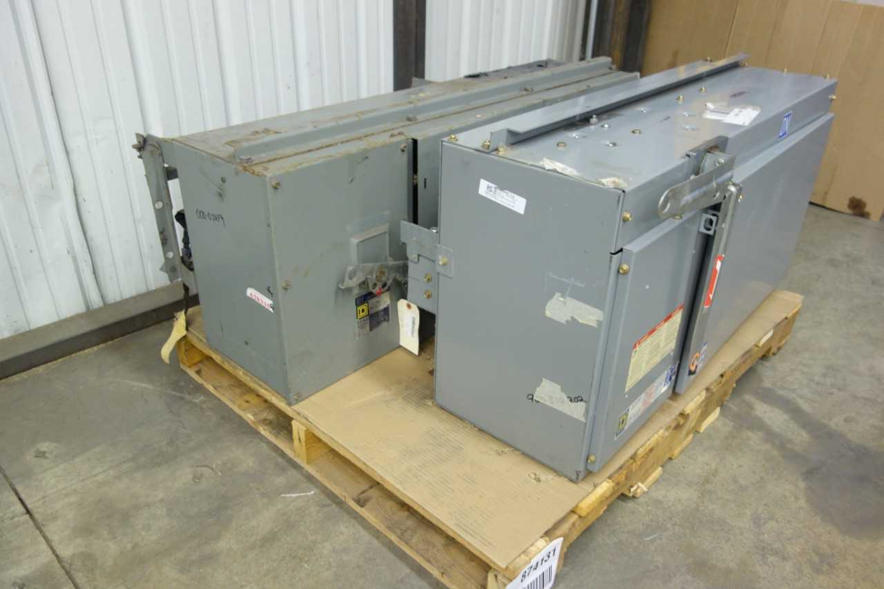 LOT OF 2 SQUARE D FUSIBLE DISCONNECT SWITCHES - DISCONNECT SWITCHES
