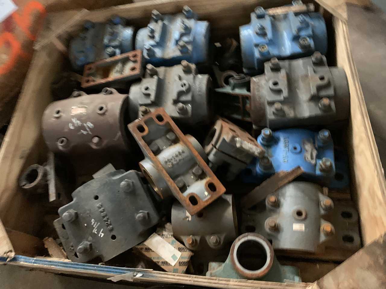 CRATE OF MISC. DODGE PILLOW BLOCK BEARINGS  LINK BELT - BEARINGS