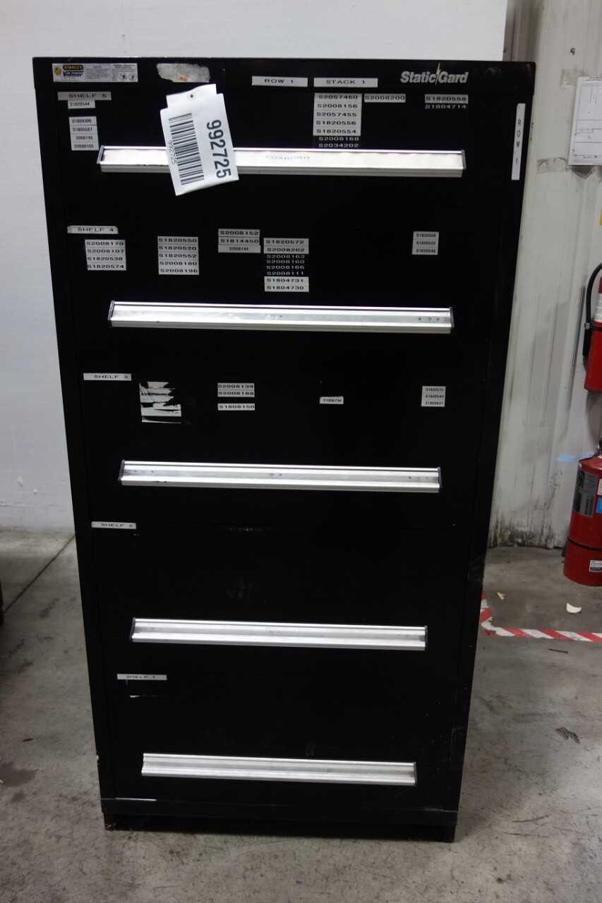 STANLEY VIDMAR STATICGARD 5 DRAWER CABINET - TOOL STORAGE
