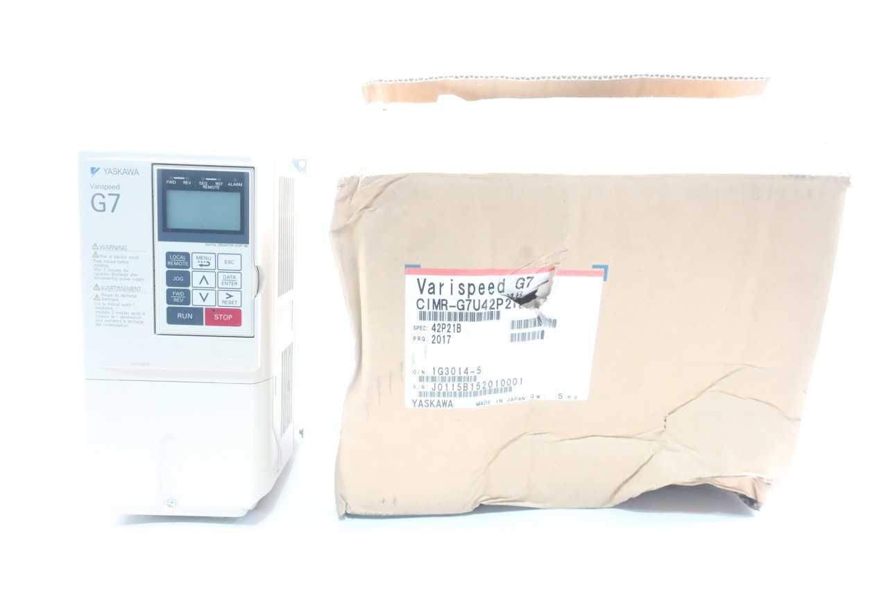 YASKAWA CIMR-G7U42P21B VARISPEED G7 380-480V-AC 0-400HZ 0-480V-AC 4.7KVA AC VFD DRIVE - MOTOR DRIVES YASKAWA CIMR-G7U42P21B VARISPEED G7 380-480V-AC 0-400HZ 0-480V-AC 4.7KVA AC VFD DRIVE - MOTOR DRIVES