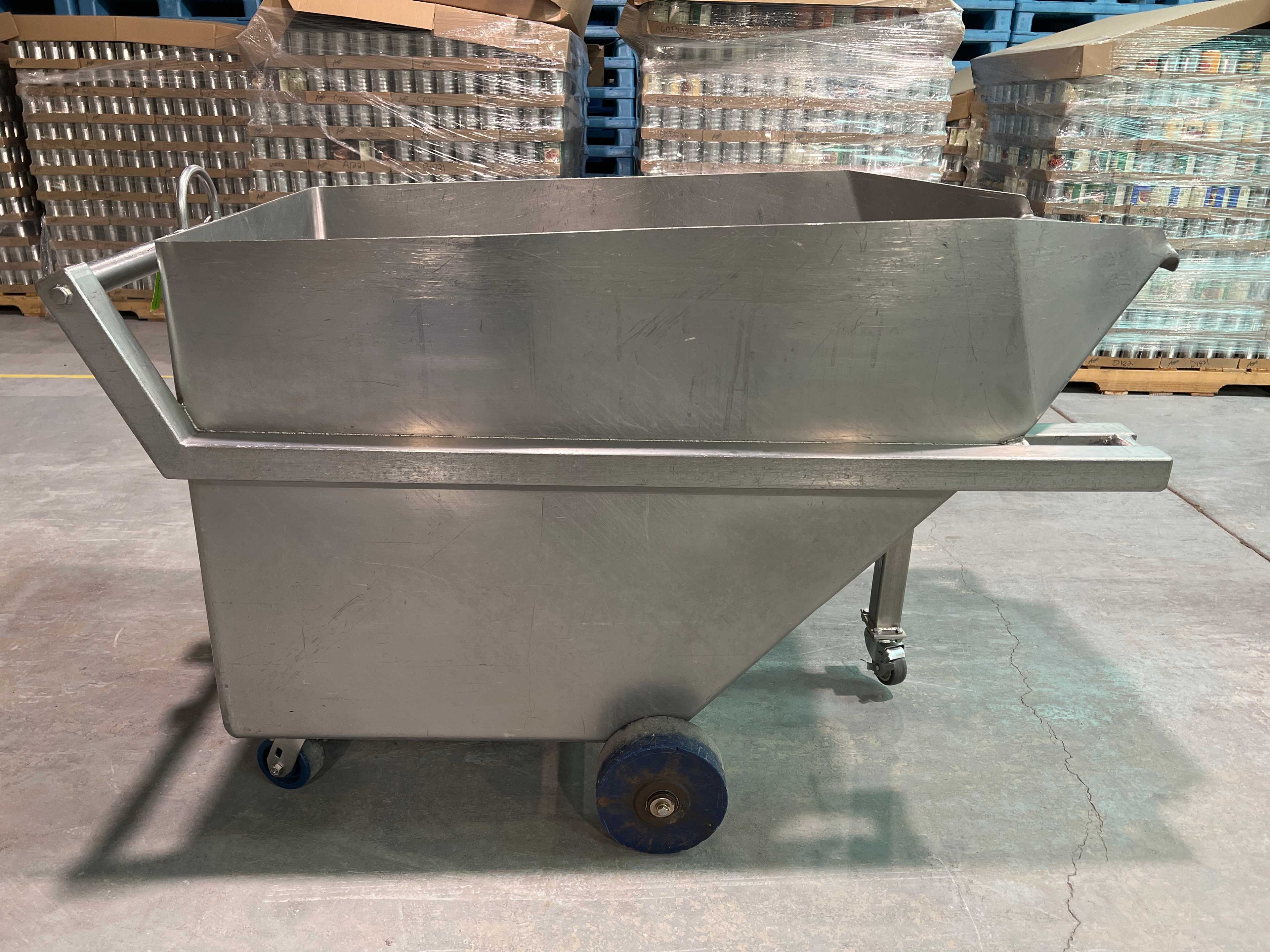 Stainless Steel Dump Cart Hopper