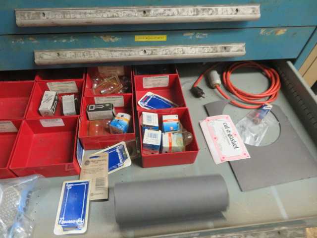 10 Drawer Tool Cabinet and Contents - MISCELLANEOUS