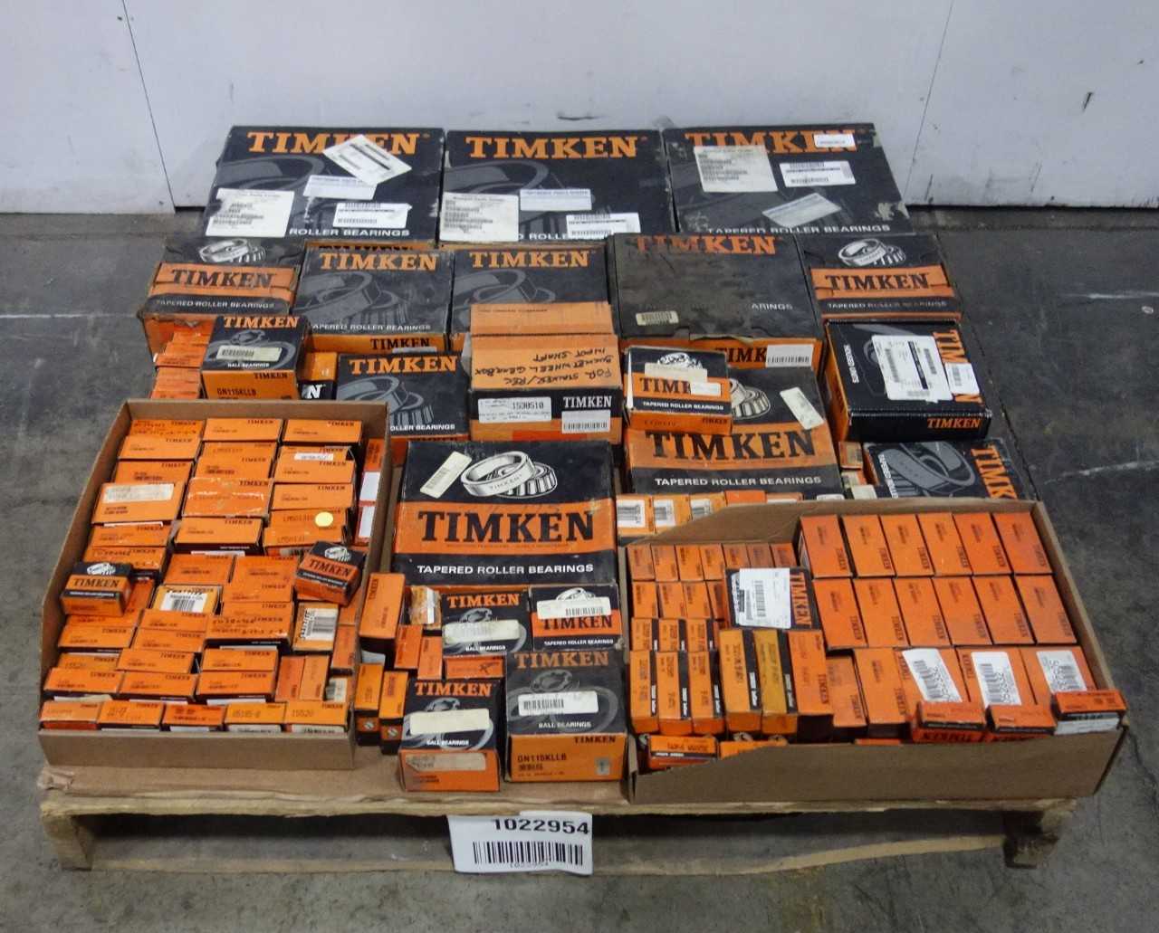 PALLET OF ASSORTED TIMKEN BEARINGS - BEARINGS