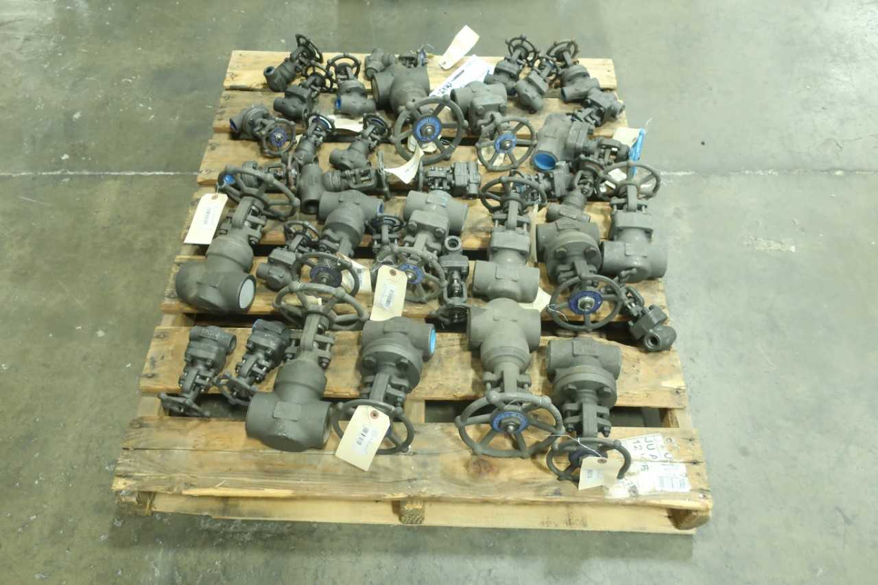 1 PALLET OF STEEL WEDGE GATE VALVES 1/2IN-2IN - MISCELLANEOUS