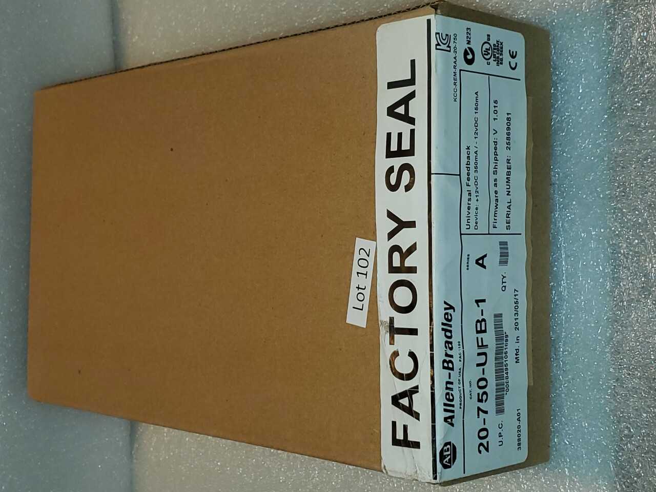 Allen Bradley Feedback Module 20-750-UFB-1 - AUTOMATION & CONTROLS