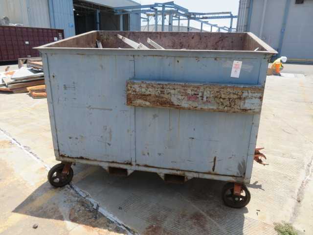 Metal Scrap Bin on Wheels - MISCELLANEOUS