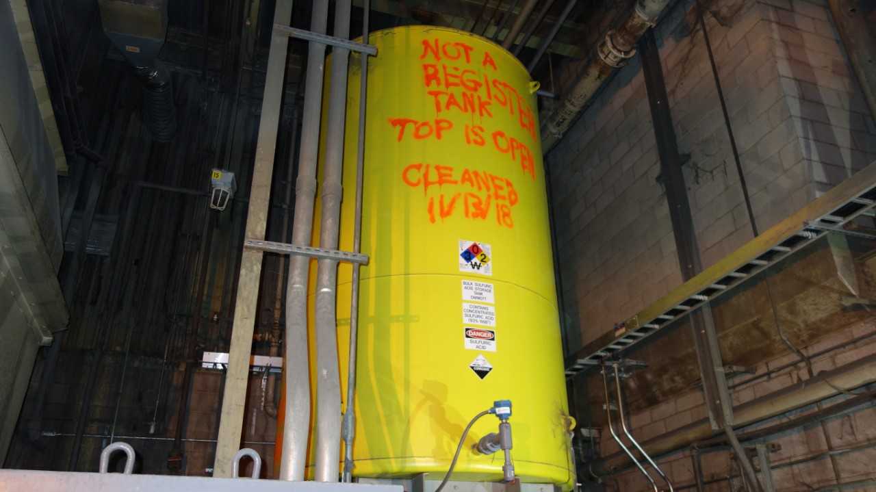 BULK SULFURIC ACID STORAGE STEEL TANK - PROCESS EQUIPMENT
