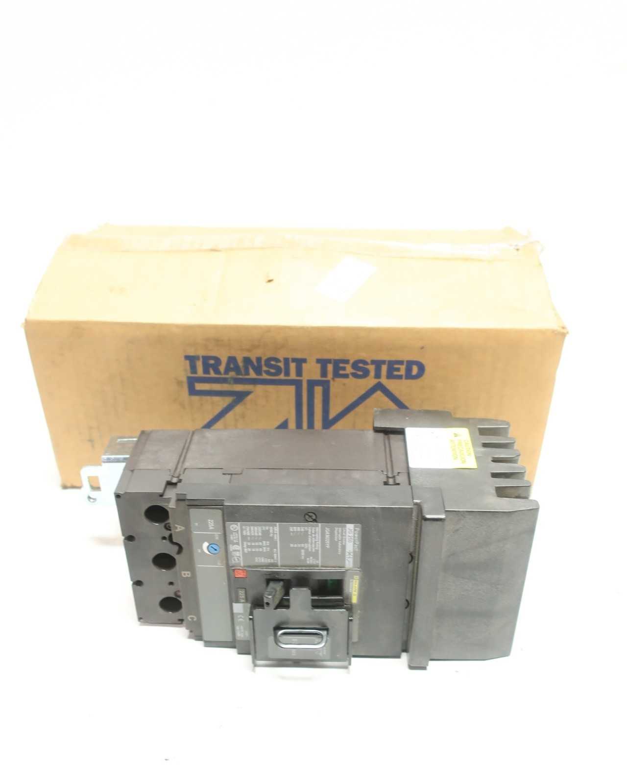 SQUARE D JGA36225YP POWERPACT 3P 225A AMP 600V-AC MOLDED CASE CIRCUIT BREAKER - CIRCUIT BREAKERS