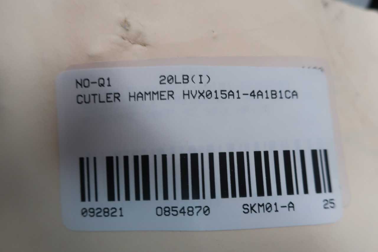 CUTLER HAMMER HVX015A1-4A1B1CA HVX9000 VFD DRIVE 0-500HZ 0-500V-AC 10HP - MOTOR DRIVES
