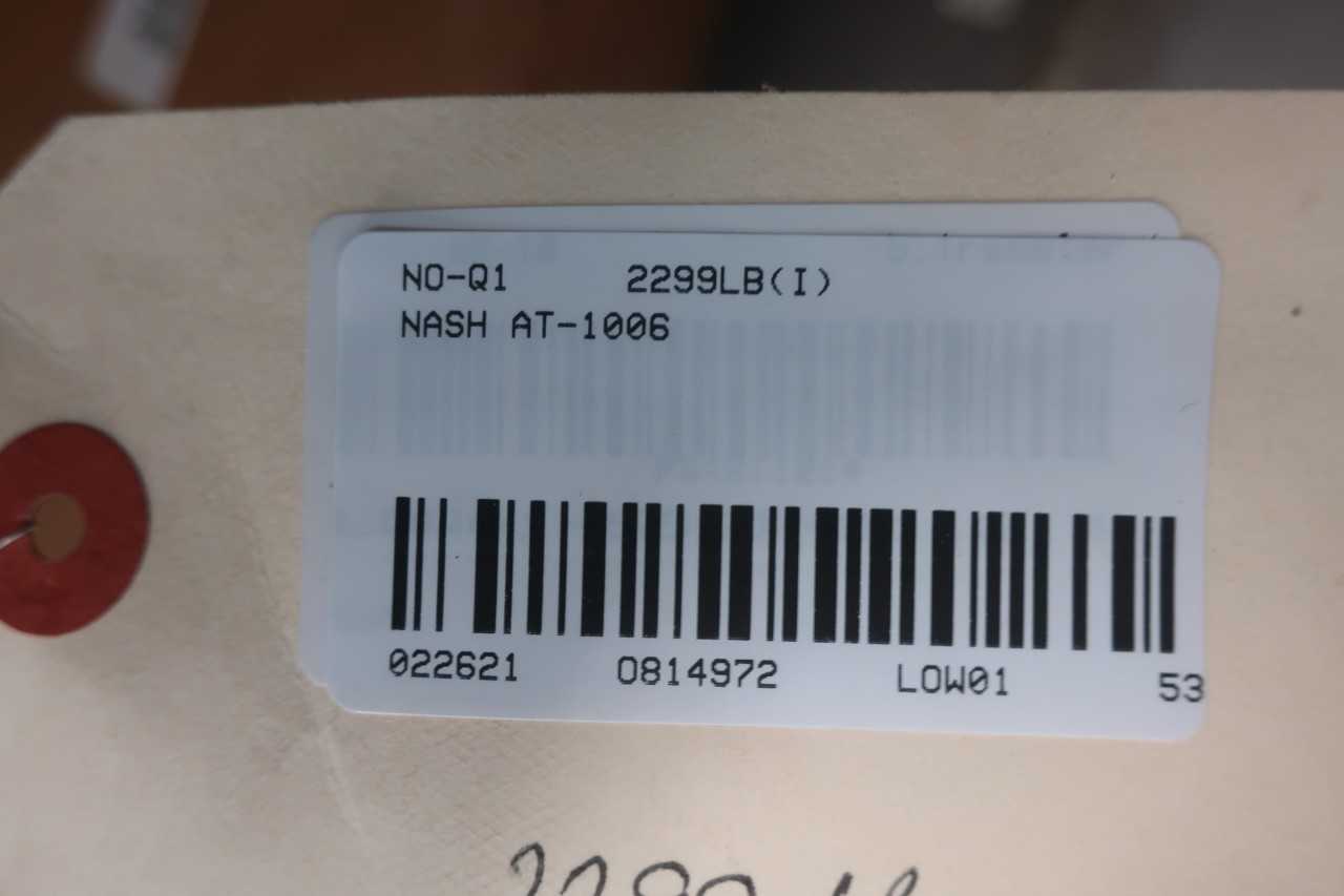 NASH AT-1006 VACUUM PUMP 890RPM - VACUUM PUMP