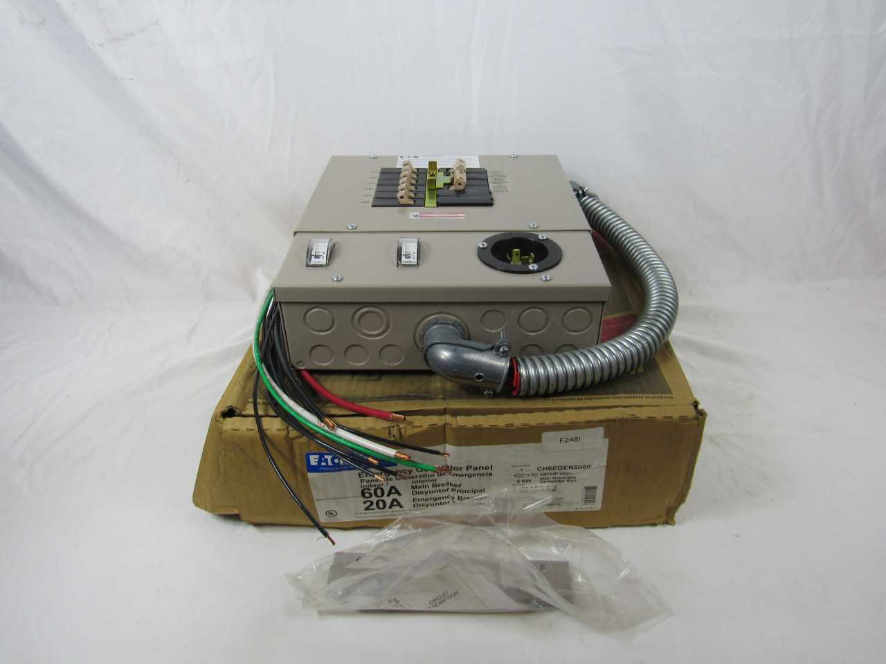 Lot of 1x CH6EGEN2060 Electrical Loadcenter - ELECTRICAL COMPONENTS