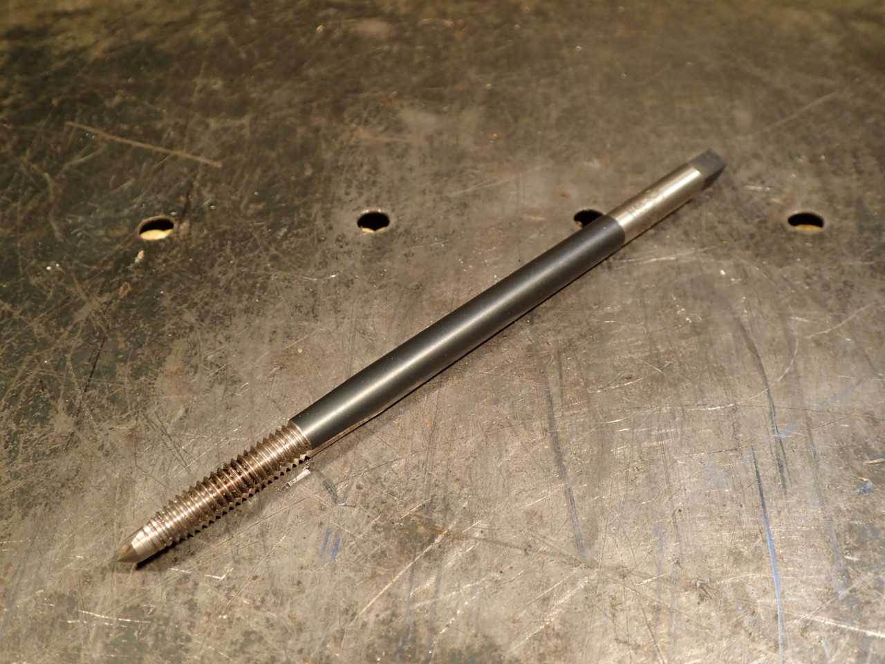 Regal M8 x 1.25 D-5 6" Extension Hand Thread Tap: 2-Flute, 8mm, USA Made, Used - MACHINING ACCESSORIES & TOOLING