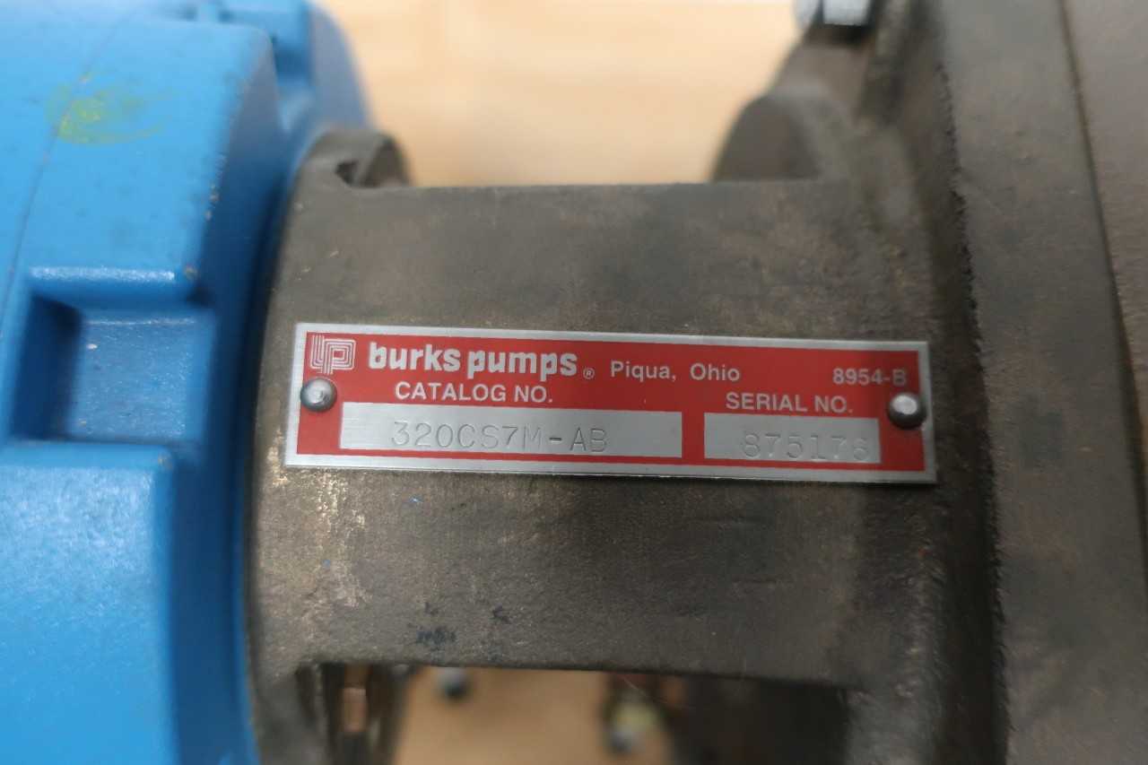 BURKS 320CS7M-AB TURBINE 1IN 2HP 208-230/460V-AC OTHER PUMP - ELECTRIC MOTORS